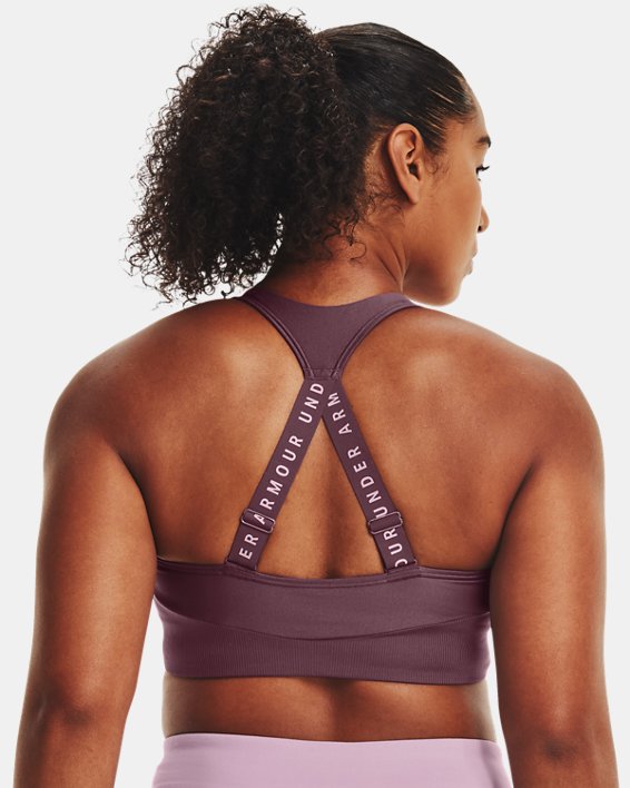 Soutien-gorge de sport à maintien modéré UA Infinity Rib pour femme, Purple, pdpMainDesktop image number 6